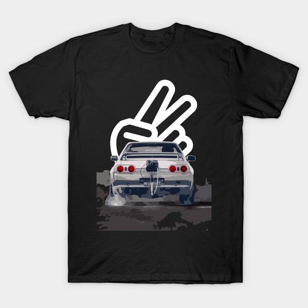 mighty car mods chop GDR r32 turbo T-Shirt by cowtown_cowboy